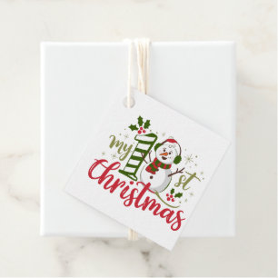 My First Christmas Favour Tags