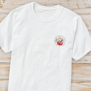 My First Christmas Forever Home Modern Pet Photo T-Shirt