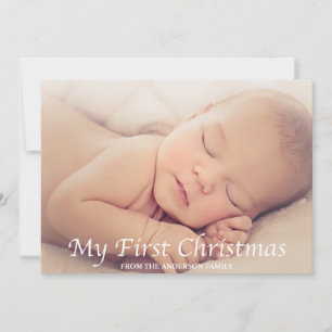 My First Christmas Holiday Photo Card