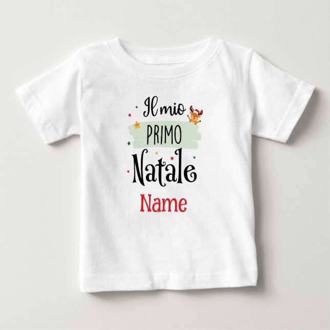 My First Christmas – Il Mio Primo Natale Baby T-Shirt (Front)