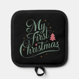 My First Christmas Matching Family Xmas Newborn Pot Holder