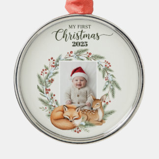 My First Christmas Memory Metal Tree Decoration