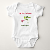 My first Christmas name year holly berry T-Shirt