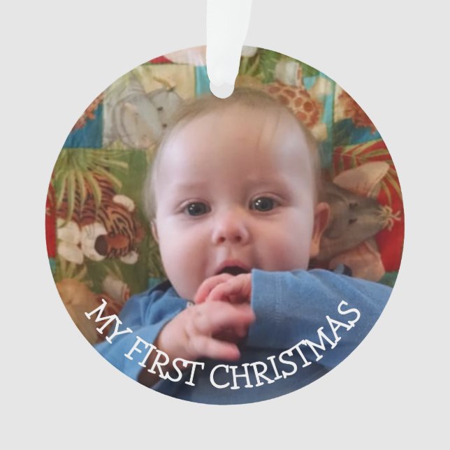 My First Christmas New Baby Keepsake Ornament (Front)