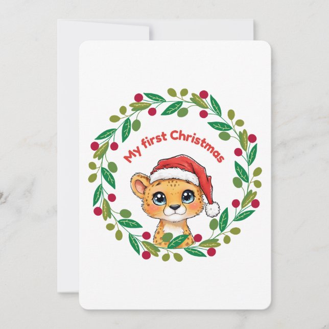 My first Christmas Ornament Invitation (Front)