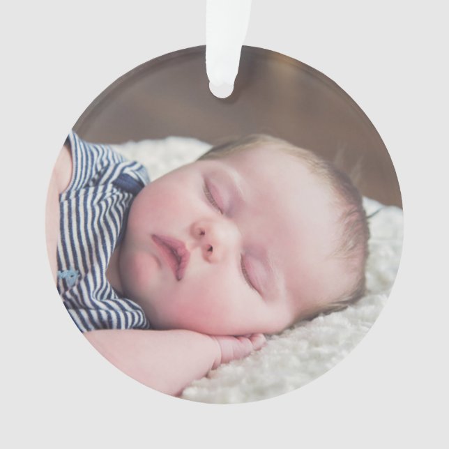 My First Christmas Personalised Christmas Ornament (Front)