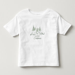 My first Christmas Personalised Toddler T-Shirt