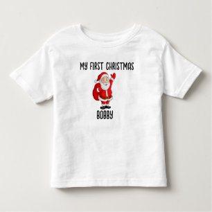 MY FIRST CHRISTMAS PERSONALIZED BABY T-SHIRT