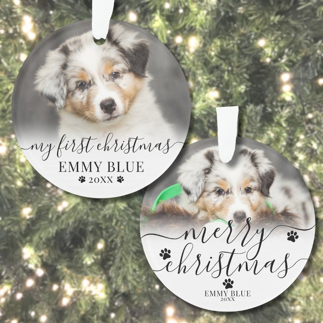 My First Christmas Pet Photo Dog Ornament (My First Christmas Pet Photo Dog Ornament )