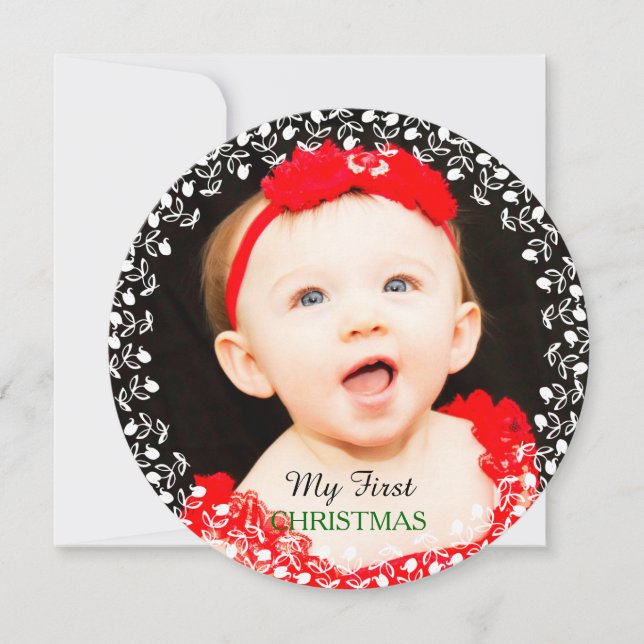 My First Christmas Photo Card (Front)