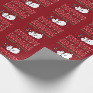 My First Christmas Polar Bear Ugly Christmas Wrapping Paper