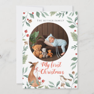 My first Christmas Watercolor Holiday Card