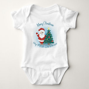 My First Christmas with Santa Baby Bodysuit