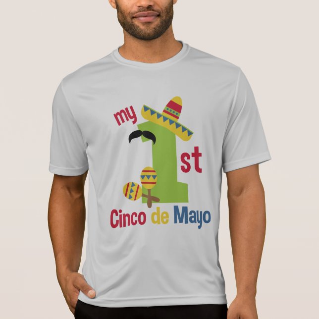 My first cinco de mayo Men's Sport-Tek Competitor  T-Shirt (Front)