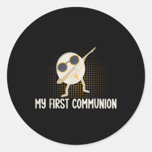 My First Communion Dabbing Wafer 1st Communion T-s Classic Round Sticker