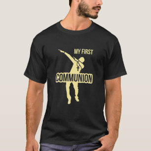 My First Communion Holy Cross Teenager Dabbing Boy T-Shirt