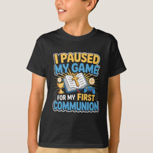 My First Communion Video Game Controller Boys Girl T-Shirt