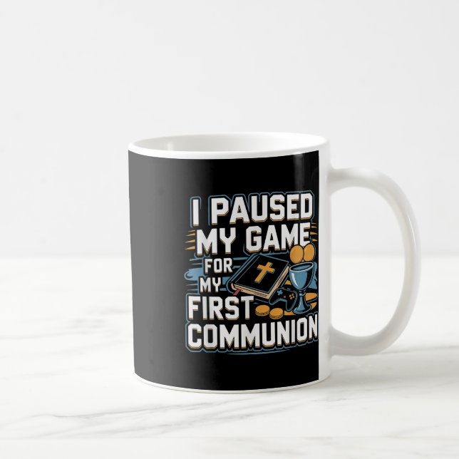 My First Communion Video Game Controller Gifts Boy Coffee Mug (Right)