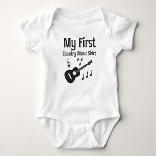My First Country Music Shirt Baby Bodysuit