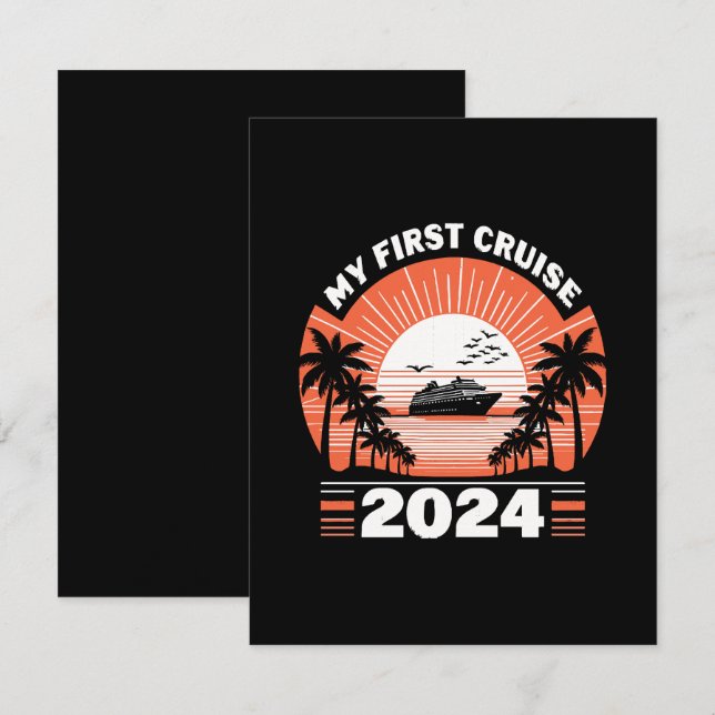 My First Cruise 2024 Card (Front/Back)
