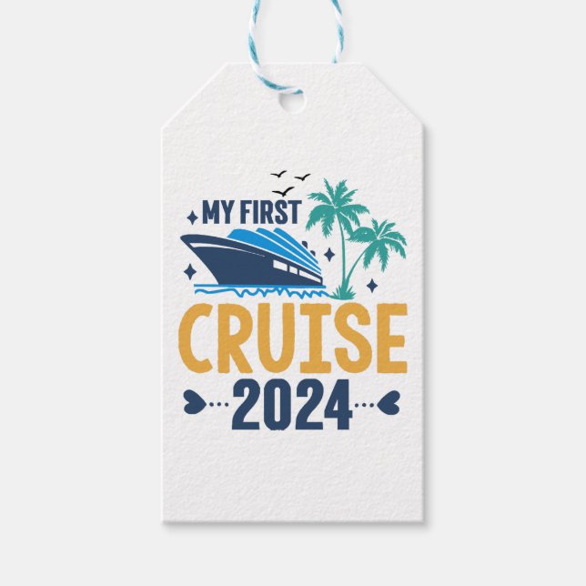 My First Cruise 2024 Gift Tags (Front)