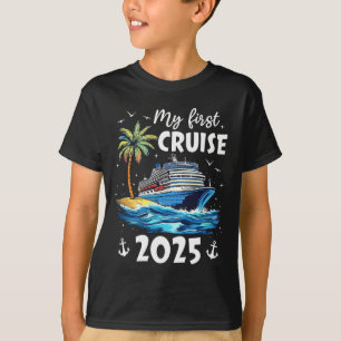 My First Cruise 2025 Funny First Time Cruise Vacat T-Shirt