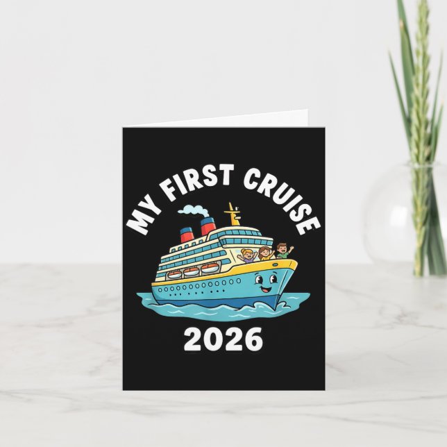 My first cruise 2026  card (Front)