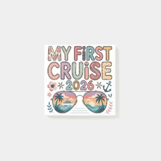 my first cruise 2026, cruise gift, cruise vacation post-it notes