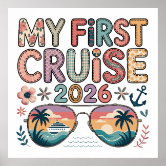 my first cruise 2026, cruise gift, cruise vacation poster