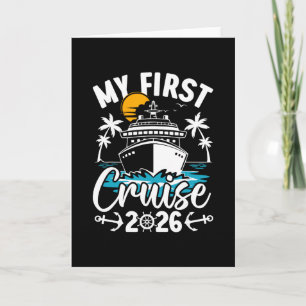 My First Cruise 2026 Cute Family Vacation Cruising Card