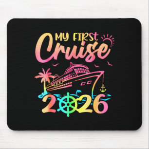 My First Cruise 2026 Funny First Time Cruise Vacat Mouse Pad
