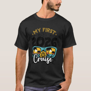 My First Cruise 2026 Retro Sunglasses Cruising Cre T-Shirt
