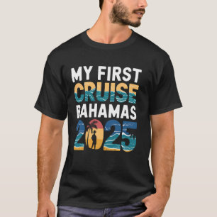 My First Cruise Bahamas 2025 Tropical Sunset Tee