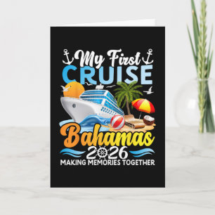 My First Cruise Hamas 2026 Cute First Time Cruise Card