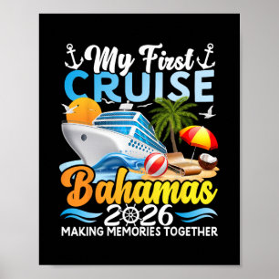 My First Cruise Hamas 2026 Cute First Time Cruise Poster