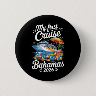 My First Cruise Hamas 2026 Vacation Trip Matching 6 Cm Round Badge