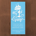My First Cruise Stateroom Door Marker<br><div class="desc">Decorate your cruise ship door with this fun cruise door magnet. Plus, it helps locate your stateroom as a cabin door marker. Customise with your text of cruise line, ship name, dates, & names. Please note: Not all ship's doors are magnetic. We cannot guarantee your door will be magnetic. Please...</div>