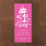 My First Cruise Stateroom Door Marker<br><div class="desc">Decorate your cruise ship door with this fun cruise door magnet. Plus, it helps locate your stateroom as a cabin door marker. Customize with your text of cruise line, ship name, dates, & names. Please note: Not all ship's doors are magnetic. We cannot guarantee your door will be magnetic. Please...</div>