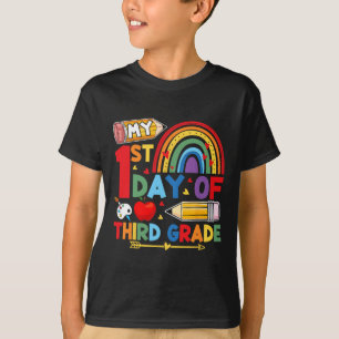 My First Day Of 3rd Grade Third Grade Rainbow T-Shirt
