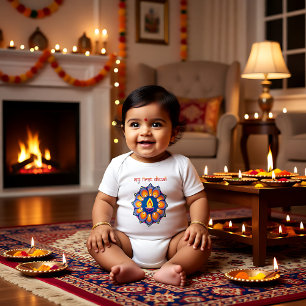 My first Diwali Baby Bodysuit