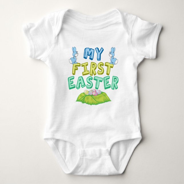My First Easter Baby Baby Bodysuit (Front)