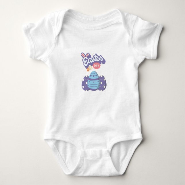 My First Easter Baby Bodysuit – Adorable Egg (Front)