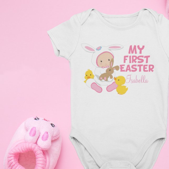 My First Easter Baby Girl Cute Custom Bodysuit (Creator Uploaded)