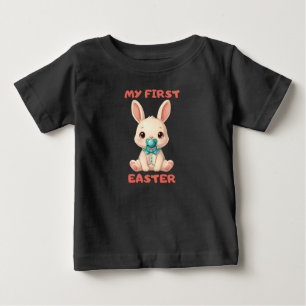 My First Easter – Cute baby bunny with pacifier T-Shirt
