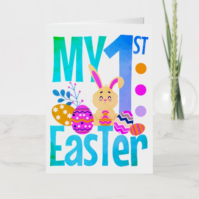 My First Easter Foil Holiday Card (Front)