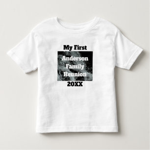 My First Family Reunion Black White Falling Water Toddler T-Shirt