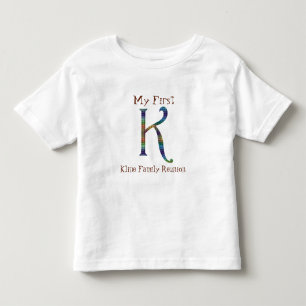 My First Family Reunion Colourful Letter K Toddler T-Shirt
