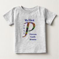 My First Family Reunion Keepsake Letter P Monogram