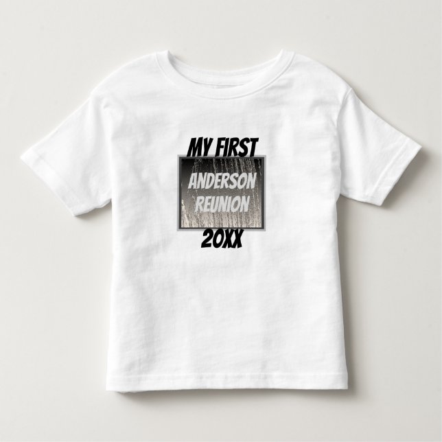 My First Family Reunion Silver Stripes Event Toddler T-Shirt (Front)