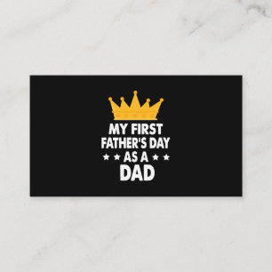 My First Father's Day As a Dad 2021 Business Card